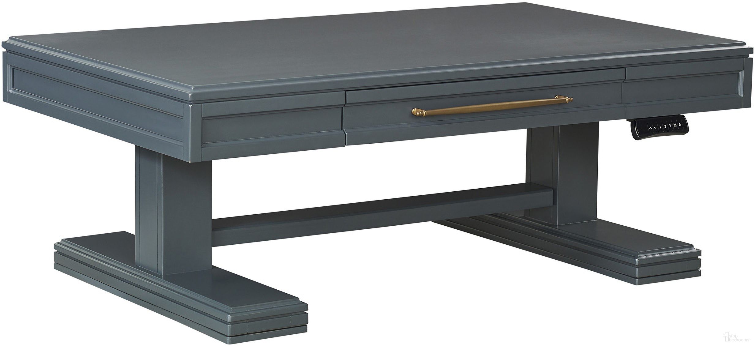 The appearance of Alexander Liv360 Adjustable Cocktail Table In Midnight designed by Aspenhome in the transitional interior design. This midnight piece of furniture was selected by 1StopBedrooms from Alexander Collection to add a touch of cosiness and style into your home. Sku: I3014-996. Material: Wood.