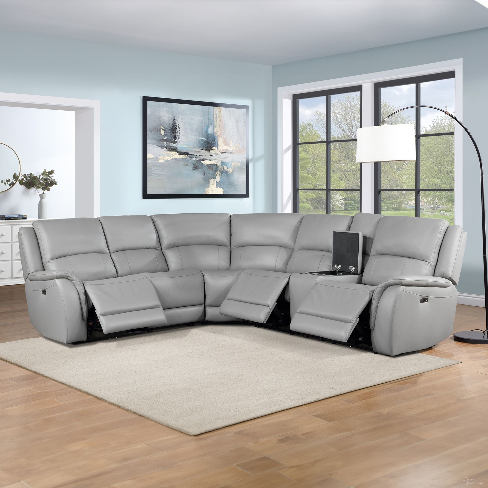 Steve Silver Alexandria Reclining Sectional - Thumbnail 2