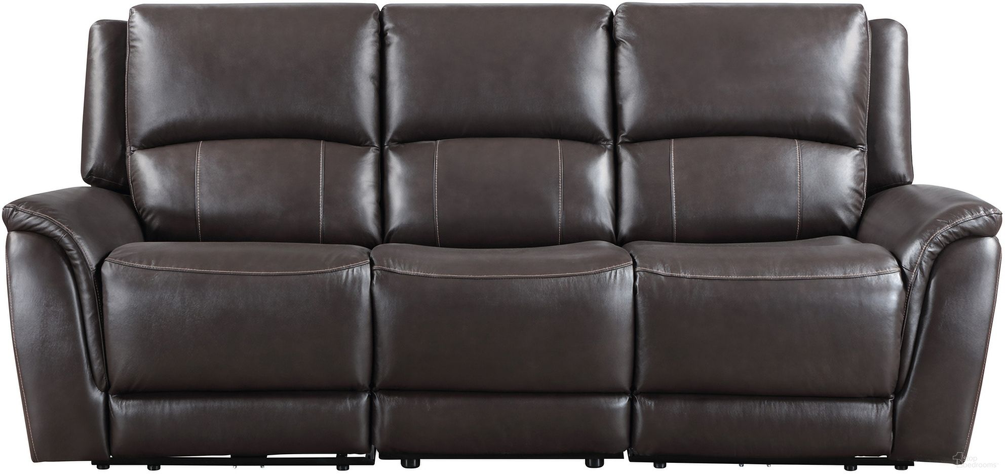 The appearance of Alexandria Power Leather Reclining Sofa In Gray designed by Steve Silver in the transitional interior design. This gray piece of furniture was selected by 1StopBedrooms from Alexandria Collection to add a touch of cosiness and style into your home. Sku: ALX70629LRG;ALX70629RRG;ALX70629ACG. Material: MDF.