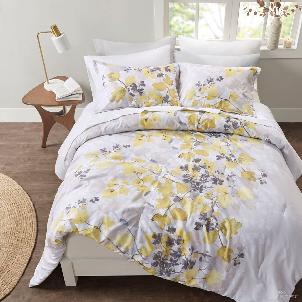 The appearance of Alexis 9 Piece Full Comforter Set with Bed Sheets In Yellow designed by Olliix in the transitional interior design. This yellow piece of furniture was selected by 1StopBedrooms from Alexis Collection to add a touch of cosiness and style into your home. Sku: CS10-1380. Material: Polyester. Bed Size: Full.
