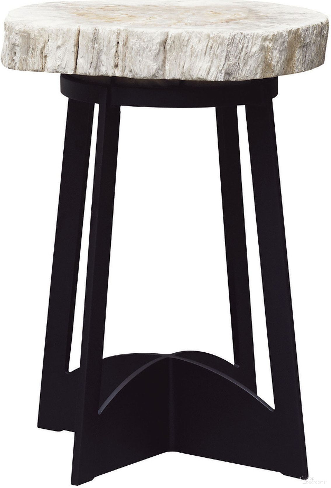 The appearance of Alfresco Living Petrified Wood Table In Dark Brown designed by Tommy Bahama in the modern / contemporary interior design. This dark brown piece of furniture  was selected by 1StopBedrooms from Alfresco Living Collection to add a touch of cosiness and style into your home. Sku: 3100-203C. Table Top Shape: Round. Material: Wood.