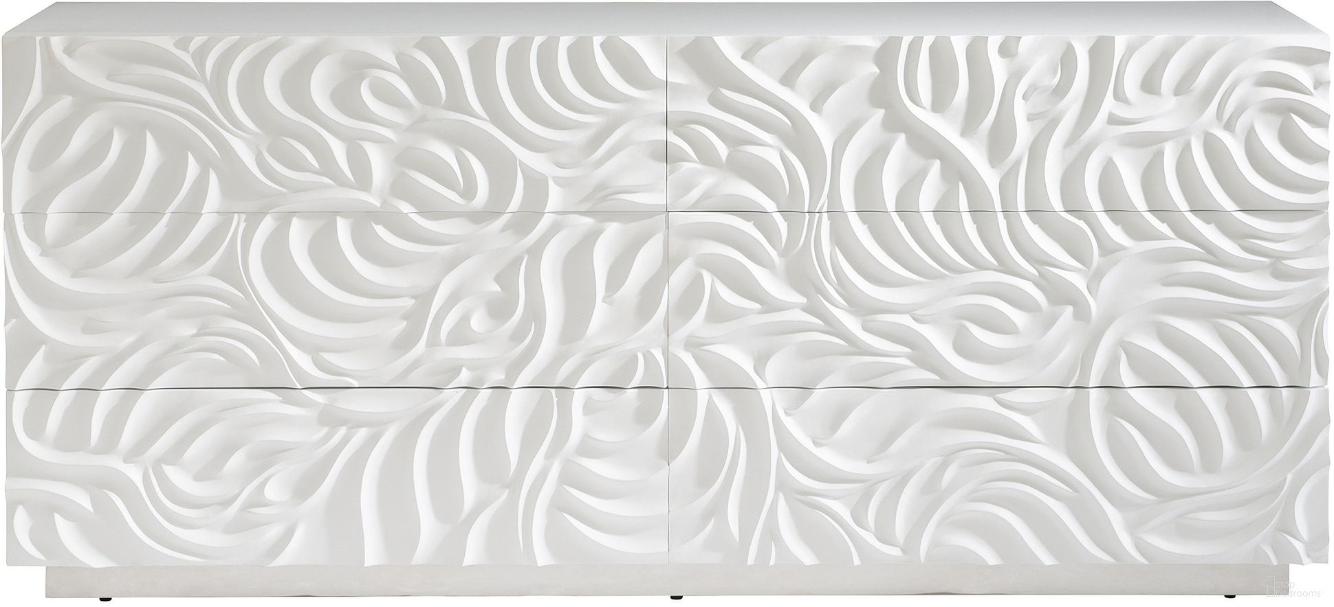 The appearance of Alia Dresser designed by Bernhardt in the modern / contemporary interior design. This white plaster piece of furniture was selected by 1StopBedrooms from Alia Collection to add a touch of cosiness and style into your home. Sku: 316054. Material: Wood.