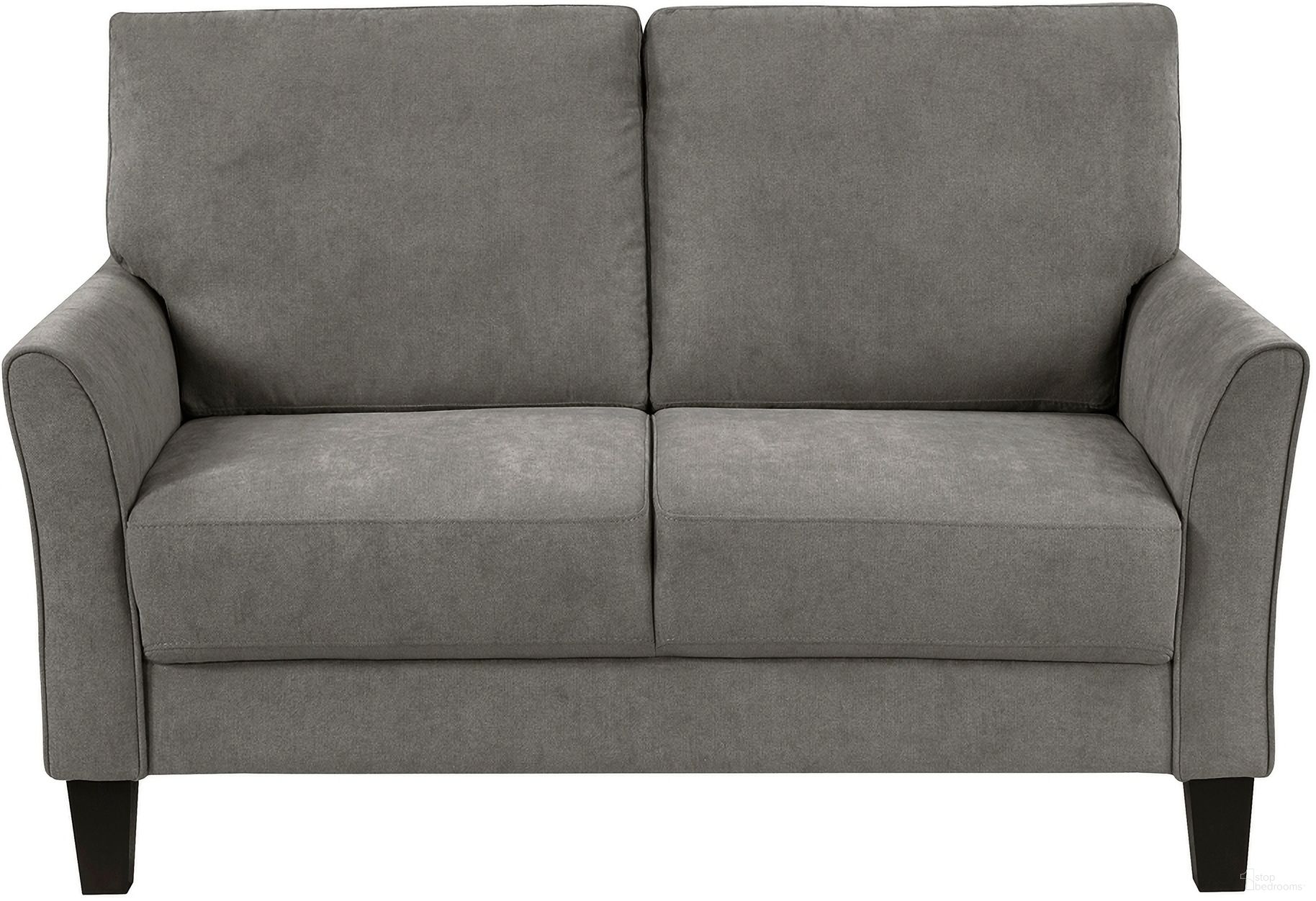 The appearance of Aliana Loveseat In Chocolate designed by Homelegance in the transitional interior design. This chocolate piece of furniture was selected by 1StopBedrooms from Aliana Collection to add a touch of cosiness and style into your home. Sku: 9519CHC-2. Material: Textured.
