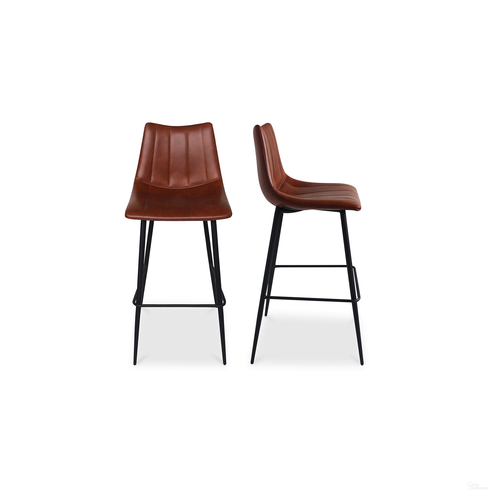 Alibi Brown Bar Stool Set of 2