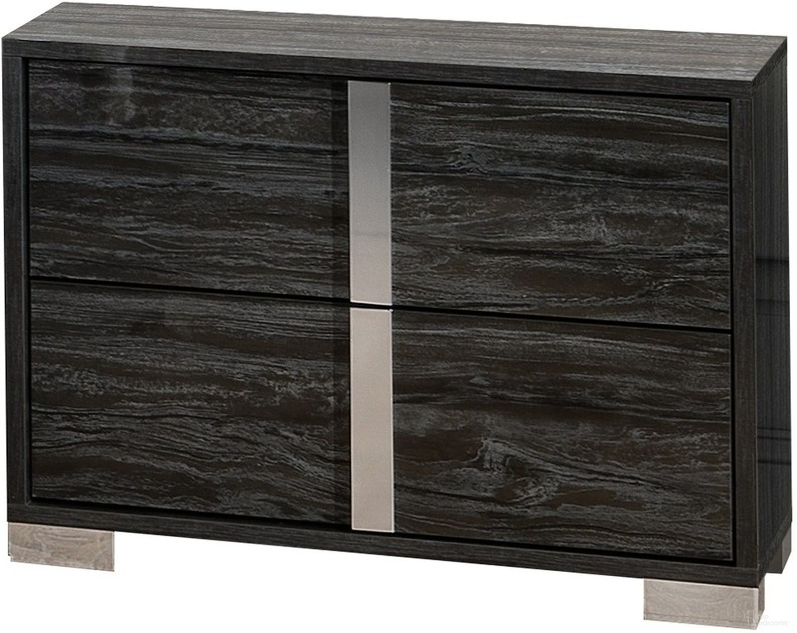 The appearance of Alice Glossy Gray Left Facing Nightstand designed by J&M in the modern / contemporary interior design. This grey piece of furniture was selected by 1StopBedrooms from Alice Glossy Gray Collection to add a touch of cosiness and style into your home. Sku: 15546-NSL. Material: Wood.