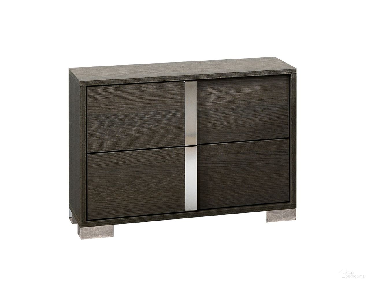 The appearance of Alice Matte Gray Left Facing Nightstand designed by J&M in the modern / contemporary interior design. This matte piece of furniture  was selected by 1StopBedrooms from Alice Matte Gray Collection to add a touch of cosiness and style into your home. Sku: 15544-NSL. Material: Wood.