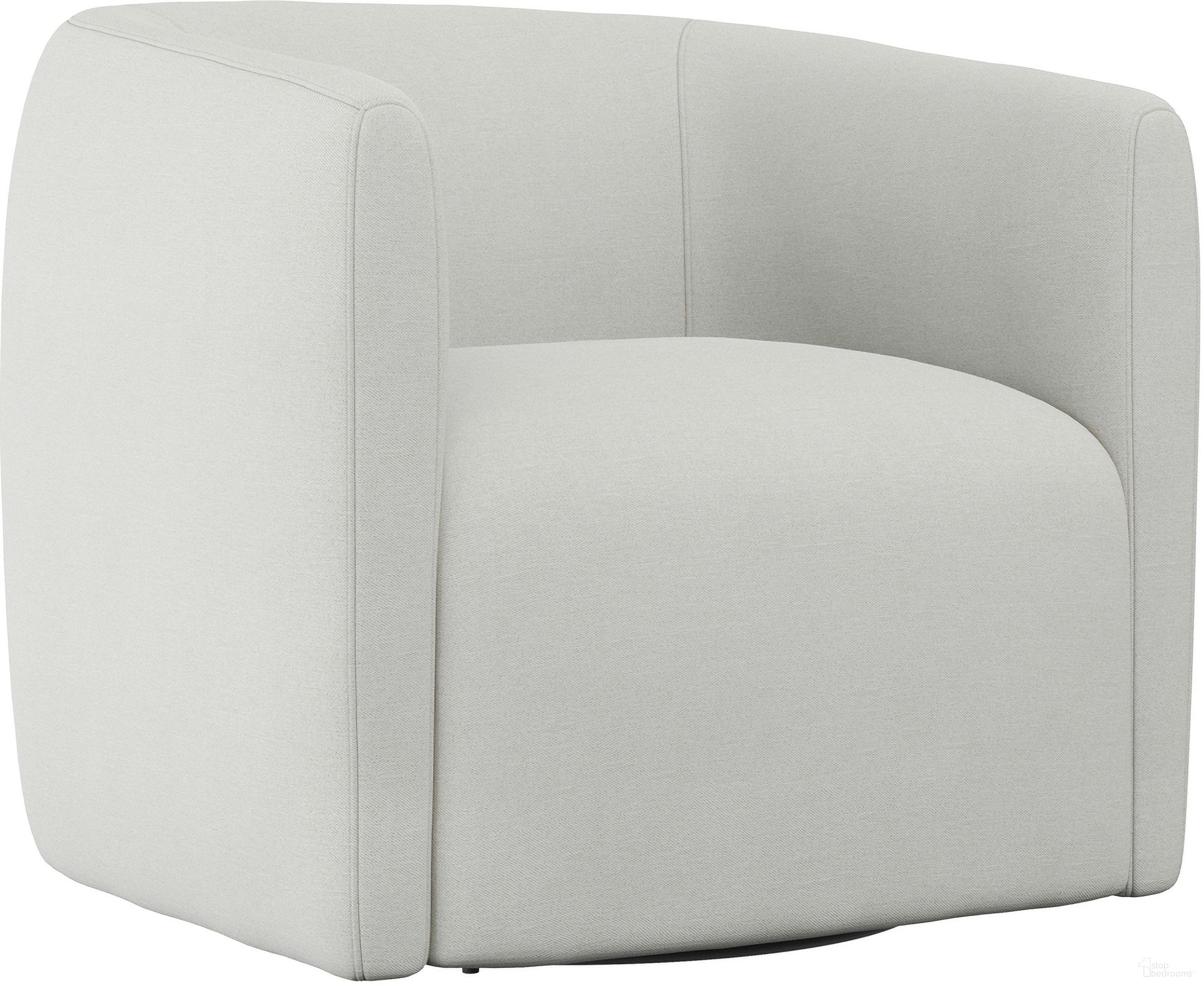 The appearance of Aline Fabric Swivel Chair In Bone designed by Bernhardt in the modern / contemporary interior design. This bone solid piece of furniture  was selected by 1StopBedrooms from Alana Collection to add a touch of cosiness and style into your home. Sku: B6923S_5555-000. Material: Wood. Upholstery Material: Solid Fabric.