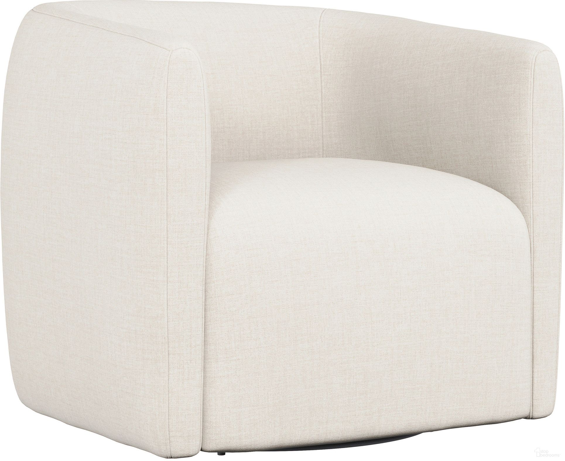 The appearance of Aline Linen Fabric Swivel Chair In Beige designed by Bernhardt in the modern / contemporary interior design. This beige linen piece of furniture was selected by 1StopBedrooms from Alana Collection to add a touch of cosiness and style into your home. Sku: B6923S_1429-002. Material: Wood. Upholstery Material: Linen.