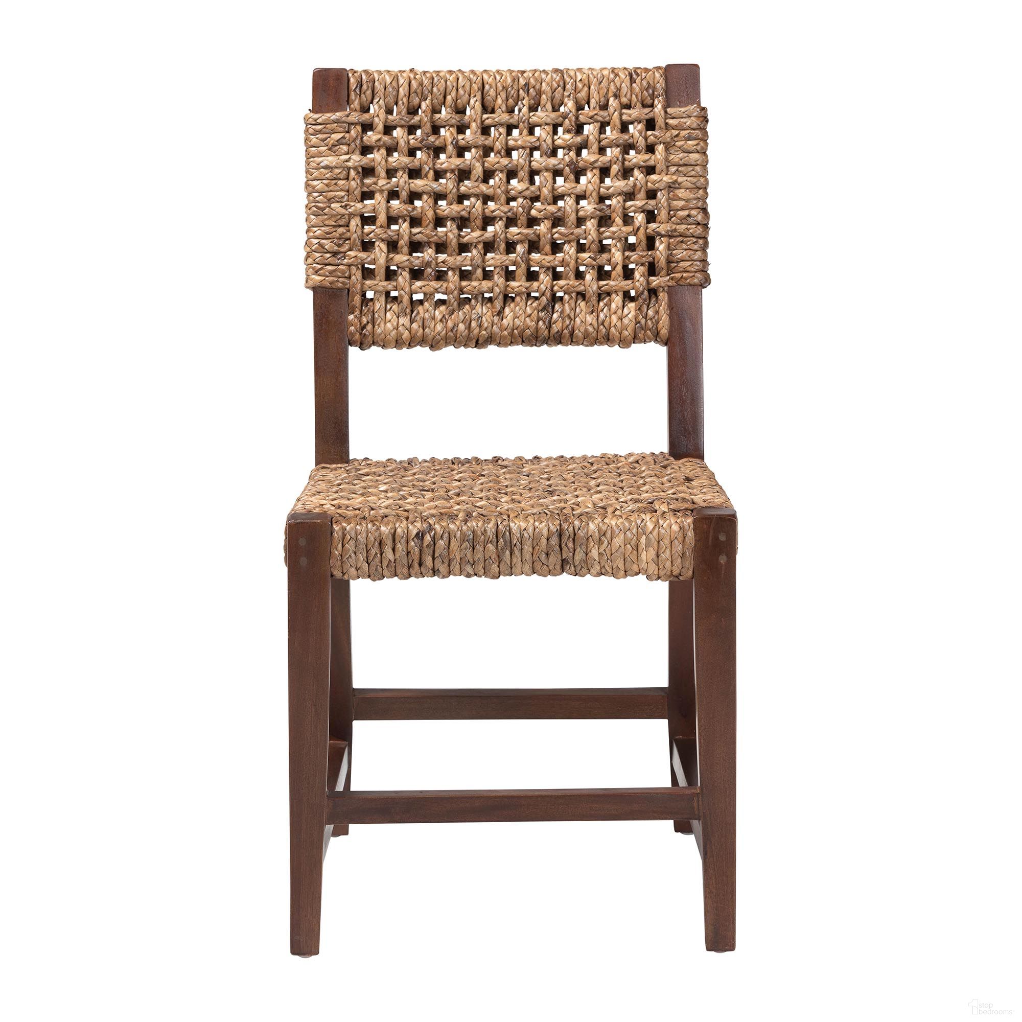 The appearance of Alise Handwoven Seagrass Dining Chair with Mahogany Wood Frame In Natural and Earthy Brown designed by Baxton Studio in the bohemian interior design. This natural/earthy brown piece of furniture was selected by 1StopBedrooms from Alise Collection to add a touch of cosiness and style into your home. Sku: Alise-Mahogany-Brown-Cushion-DC. Material: Mahogany. Chair Type: Side Chair.