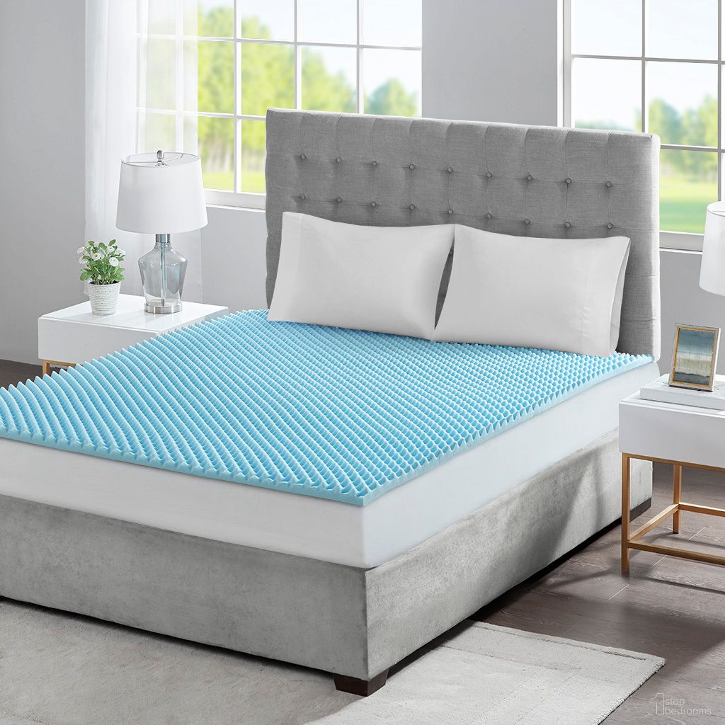 The appearance of All Season Reversible Hypoallergenic 1.5 Inch Cooling Twin XL Mattress Topper In Blue designed by Olliix in the transitional interior design. This blue piece of furniture was selected by 1StopBedrooms from to add a touch of cosiness and style into your home. Sku: BASI16-0416. Material: Memory Foam. Mattress Size: Twin XL. Bed Size: Twin XL.