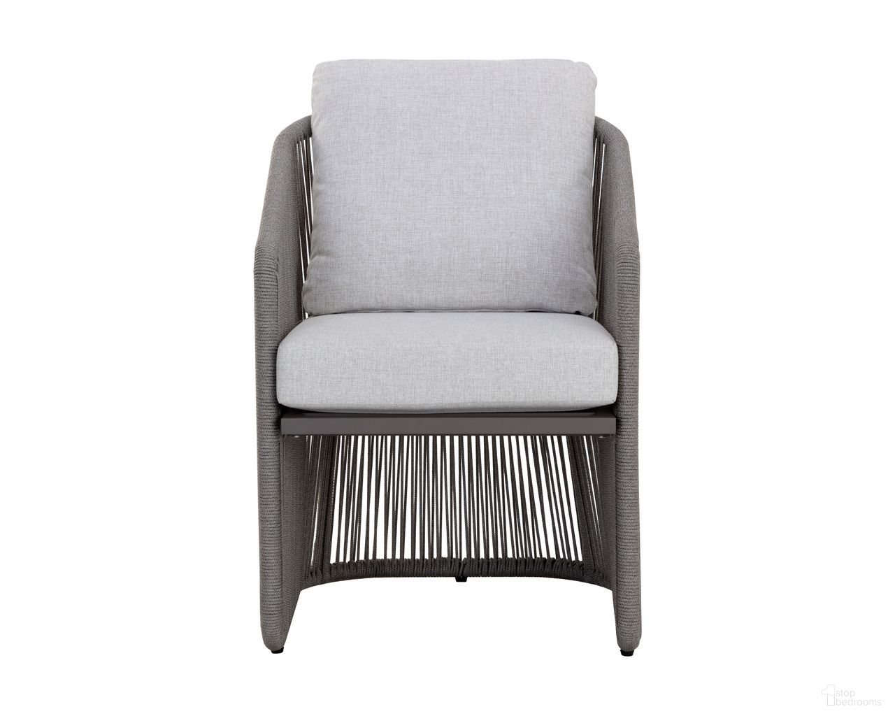 Allariz Dining Armchair In Light Grey