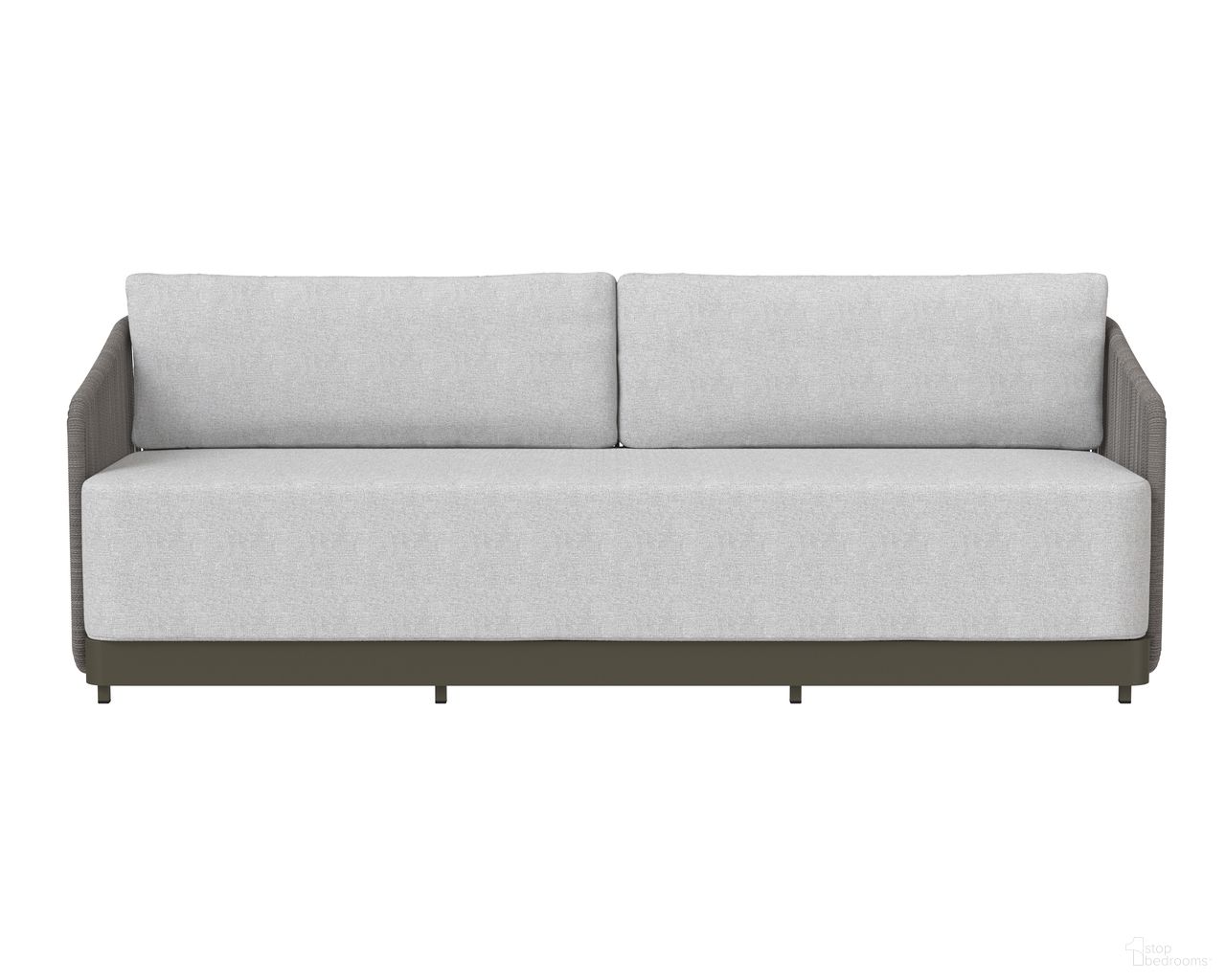 Allariz Sofa In Warm Grey and Gracebay Light Grey