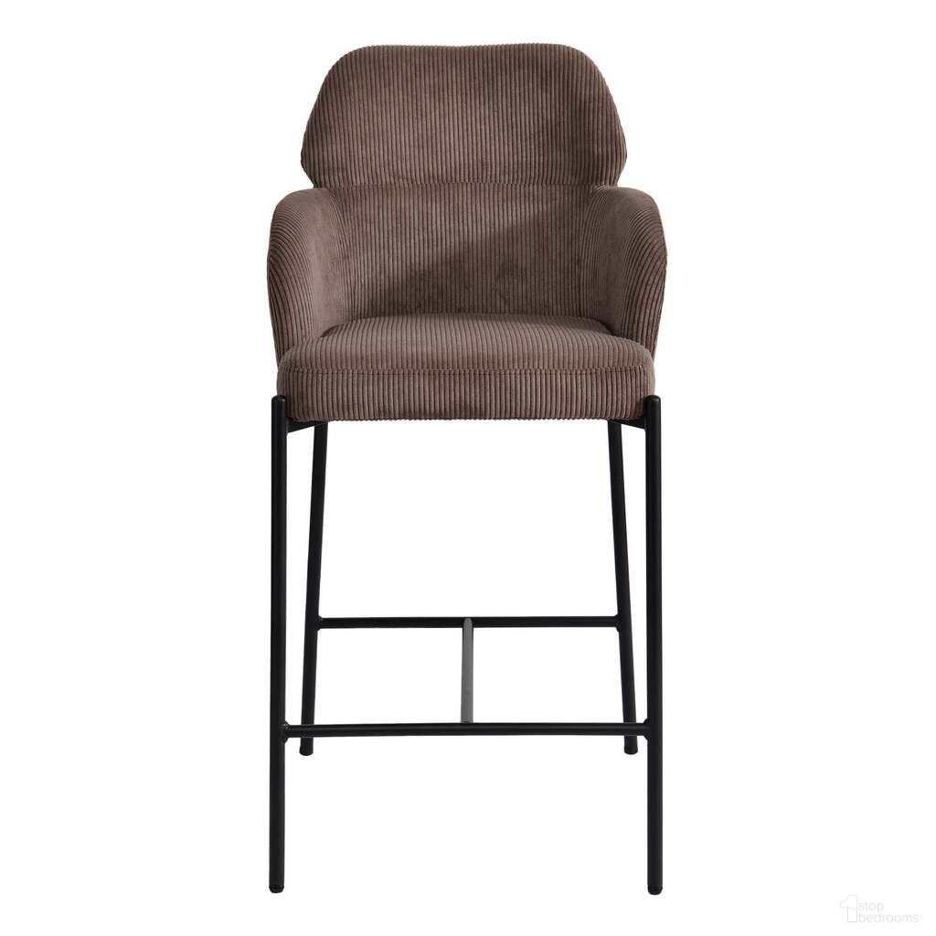 The appearance of Allegra Counter Stool Set of 2 In Brown and Black designed by LH Imports in the modern / contemporary interior design. This brown/black piece of furniture was selected by 1StopBedrooms from Allegra Collection to add a touch of cosiness and style into your home. Sku: ALG026-CBR. Material: Polyester.