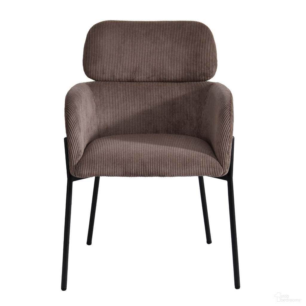 The appearance of Allegra Dining Chair In Brown and Black designed by LH Imports in the modern / contemporary interior design. This brown/black piece of furniture was selected by 1StopBedrooms from Allegra Collection to add a touch of cosiness and style into your home. Sku: ALG025-CBR. Material: Polyester. Chair Type: Arm Chair.
