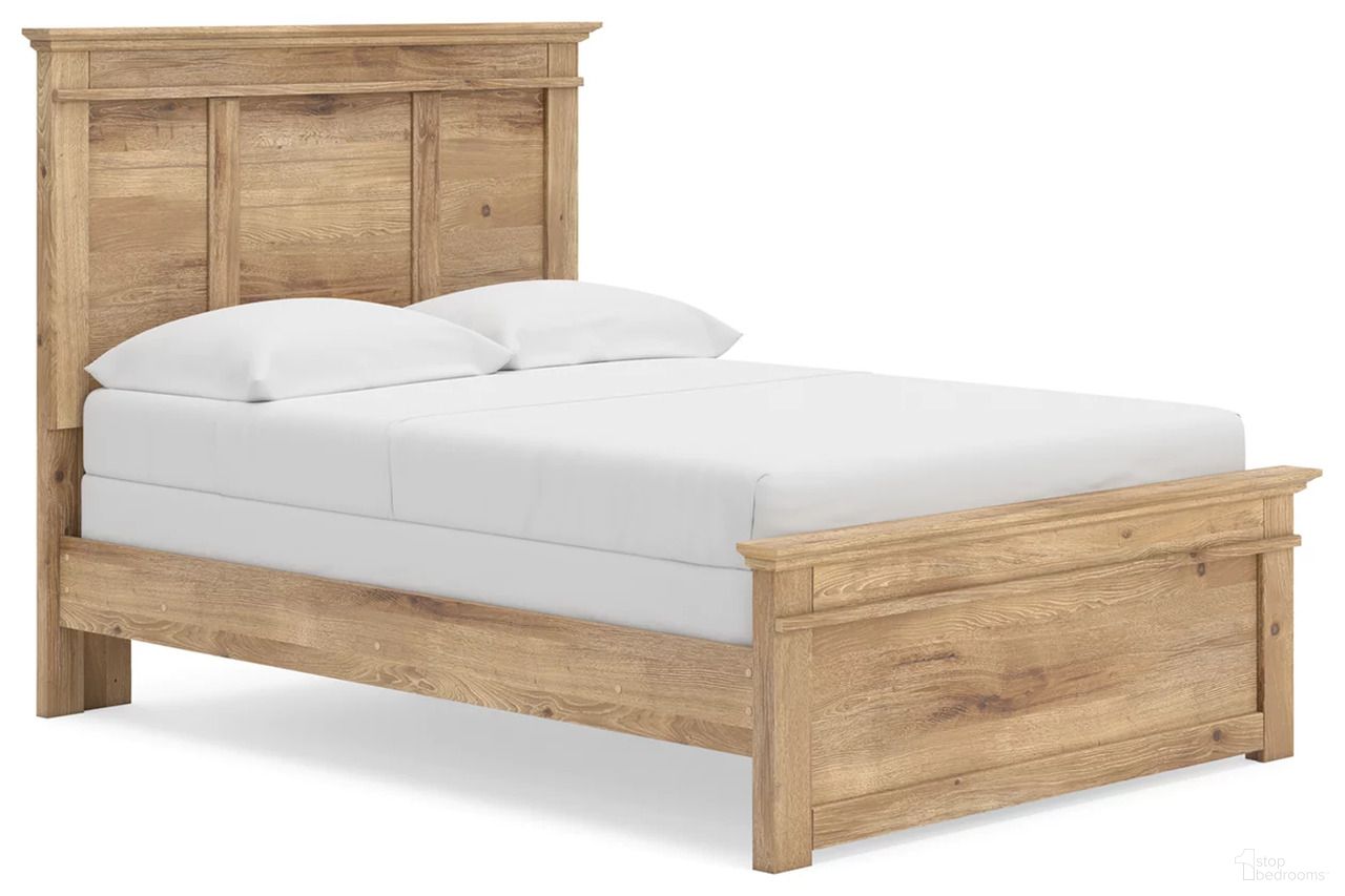 The appearance of Allihauser Full Panel Bed In Tan designed by Signature Design by Ashley in the transitional interior design. This tan piece of furniture was selected by 1StopBedrooms from Allihauser Collection to add a touch of cosiness and style into your home. Sku: NCB1170-84;NCB1170-86;NCB1170-87. Bed Type: Panel Bed. Bed Size: Full.