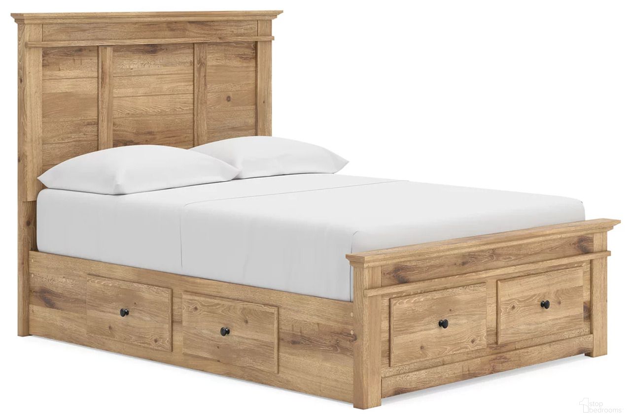 The appearance of Allihauser Full Panel Storage Bed In Tan designed by Signature Design by Ashley in the transitional interior design. This tan piece of furniture was selected by 1StopBedrooms from Allihauser Collection to add a touch of cosiness and style into your home. Sku: B100-12;NCB1170-50;NCB1170-84S;NCB1170-87;NCB1170-89. Bed Type: Storage Bed. Bed Size: Full.