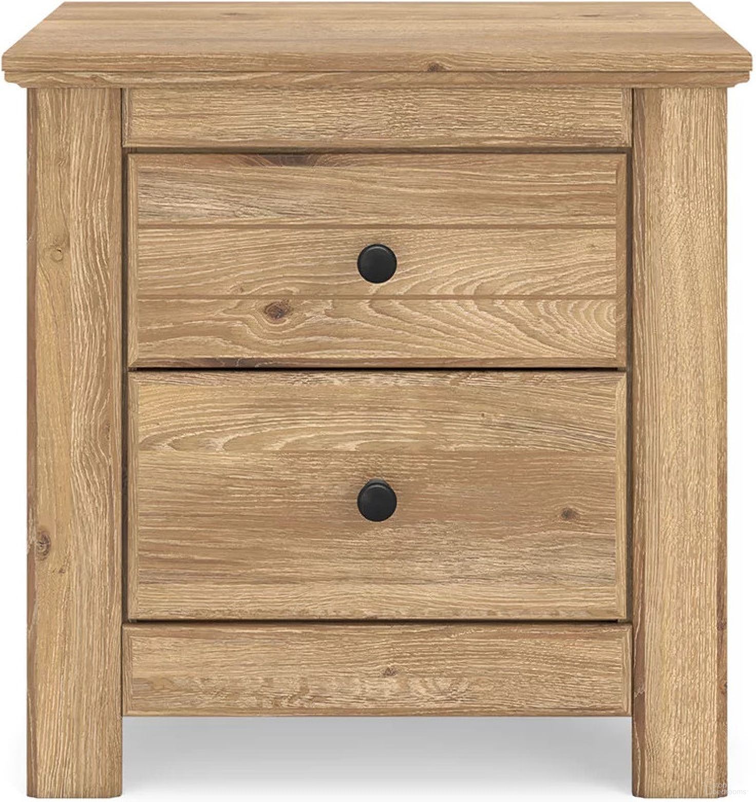 The appearance of Allihauser Nightstand In Tan designed by Signature Design by Ashley in the transitional interior design. This tan piece of furniture was selected by 1StopBedrooms from Allihauser Collection to add a touch of cosiness and style into your home. Sku: NCB1170-92. Material: Wood.