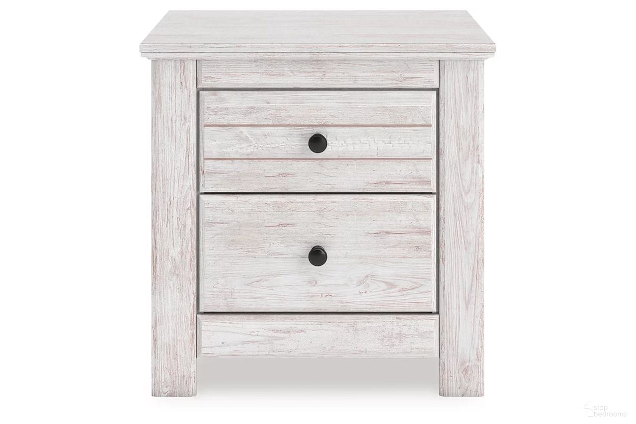 The appearance of Allihauser Nightstand In White Wash designed by Signature Design by Ashley in the transitional interior design. This white wash piece of furniture was selected by 1StopBedrooms from Allihauser Collection to add a touch of cosiness and style into your home. Sku: NCB1171-92. Material: Wood.