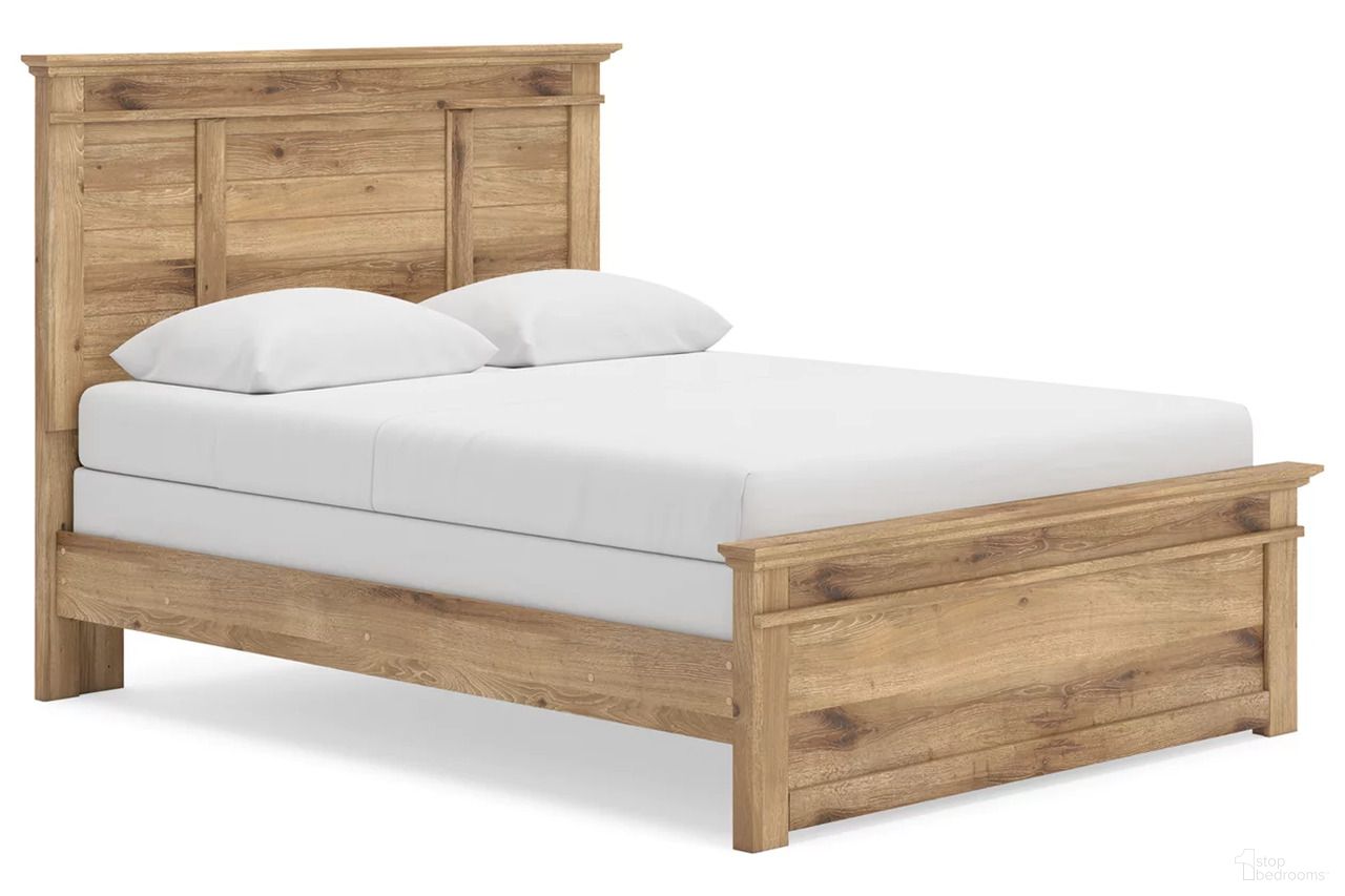 Allihauser Queen Panel Bed In Tan
