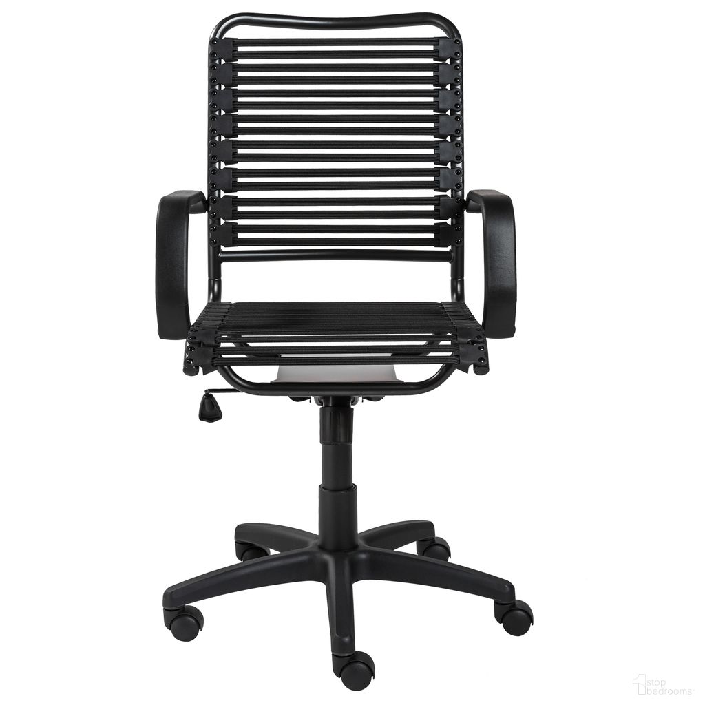 Allison Bungie Flat High Back Office Chair In Black