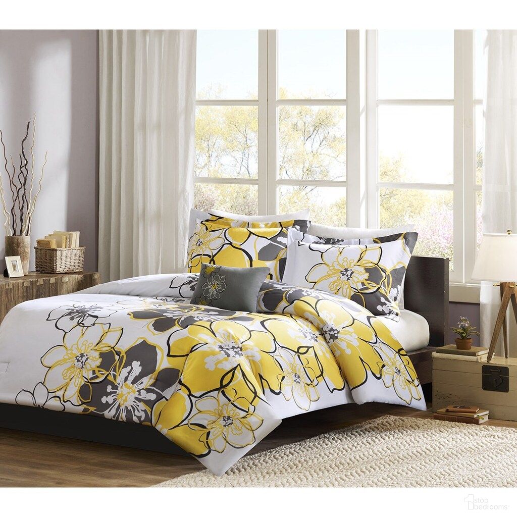 The appearance of Allison Floral 3 Piece Twin/Twin XL Comforter Set In Yellow designed by Olliix in the transitional interior design. This yellow piece of furniture was selected by 1StopBedrooms from Allison Collection to add a touch of cosiness and style into your home. Sku: MZ10-074. Material: Polyester. Bed Size: Twin.
