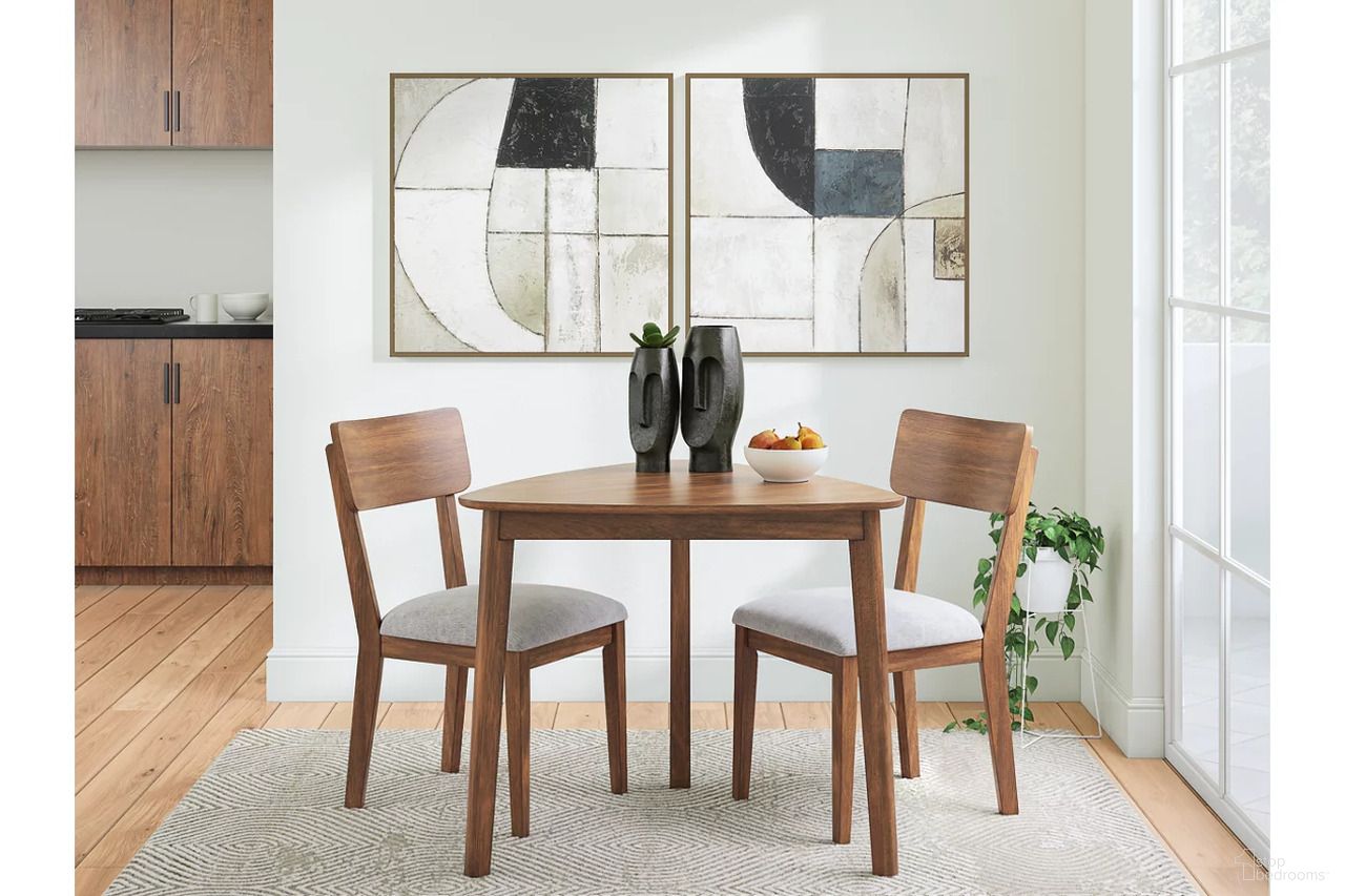 The appearance of Allstream Dining Room Set In Brown designed by Signature Design by Ashley in the transitional interior design. This brown piece of furniture  was selected by 1StopBedrooms from Allstream Collection to add a touch of cosiness and style into your home. Sku: NCD609-16;NCD609-07. Material: Wood.