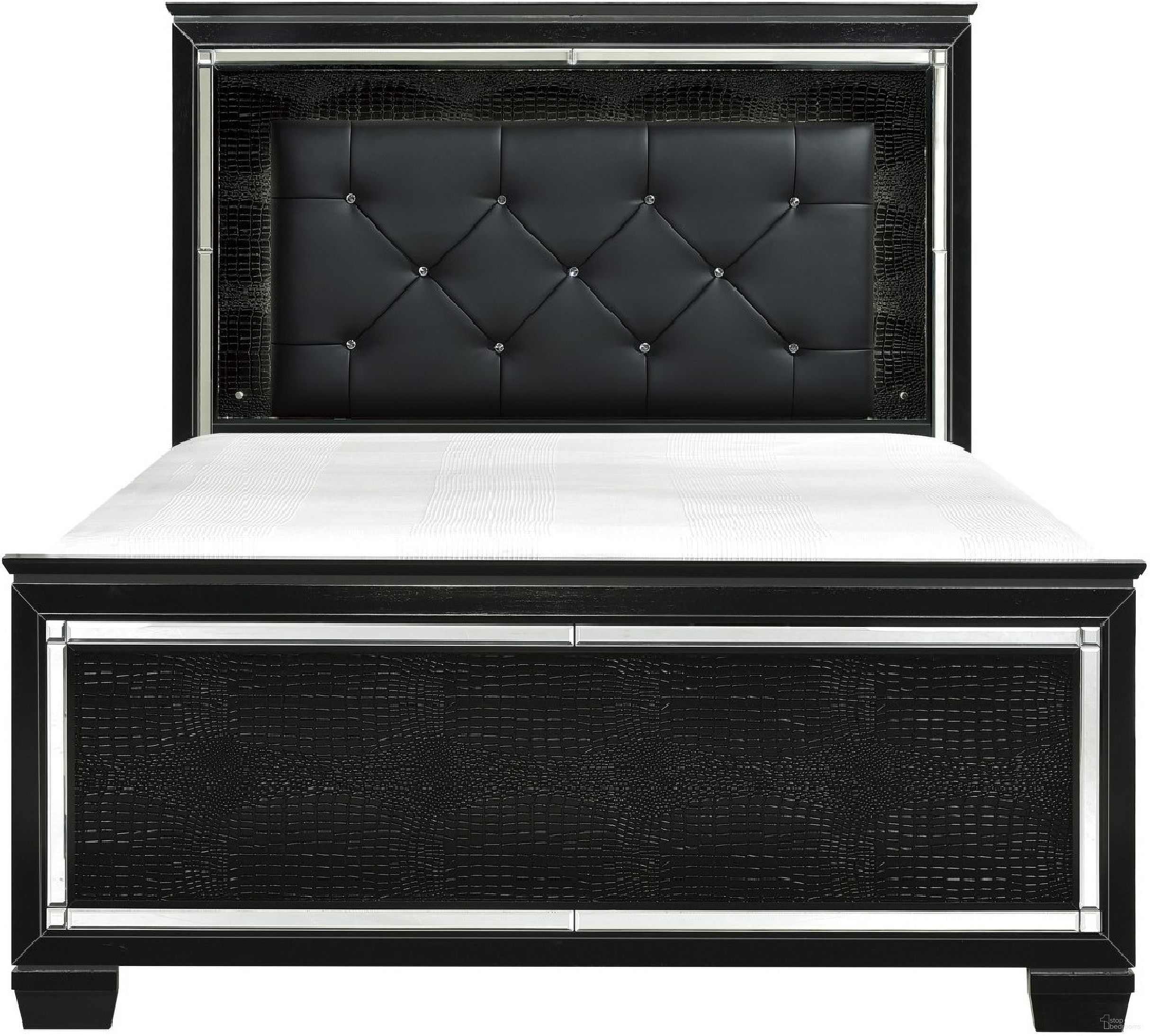The appearance of Allura Black Cal. King Upholstered Panel Bed designed by Homelegance in the modern / contemporary interior design. This black piece of furniture was selected by 1StopBedrooms from Allura Collection to add a touch of cosiness and style into your home. Sku: 1916KBK-1;1916KBK-2;1916KBK-3CK. Bed Type: Panel Bed. Material: Wood. Bed Size: California King.