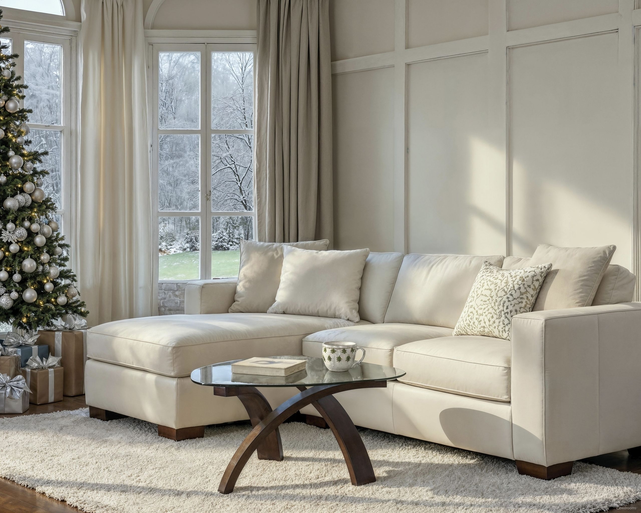 The appearance of Allure Pie Shaped Cocktail Table designed by Magnussen in the modern / contemporary interior design. This brown piece of furniture  was selected by 1StopBedrooms from Allure Collection to add a touch of cosiness and style into your home. Sku: T1396-65T;T1396-65B. Material: Walnut Veneer.