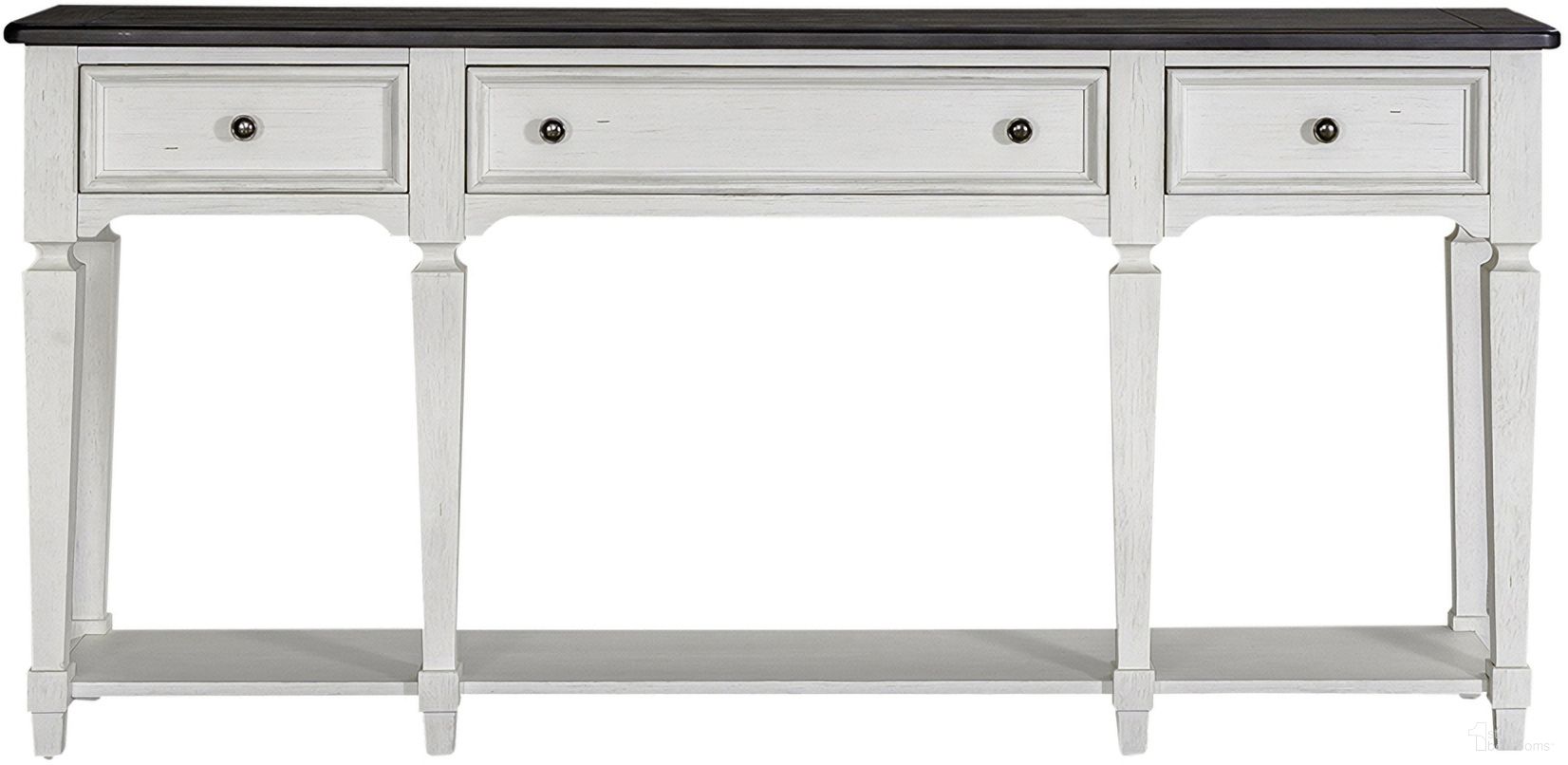 The appearance of Allyson Park 72 Inch Hall Table In White designed by Liberty in the country / farmhouse interior design. This white piece of furniture was selected by 1StopBedrooms from Allyson Park Collection to add a touch of cosiness and style into your home. Sku: 417-AT72. Material: Solid Pine.