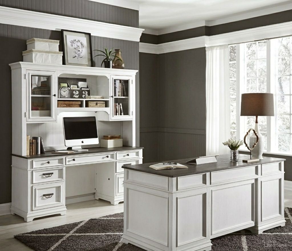 Allyson Park Complete Desk Set In White