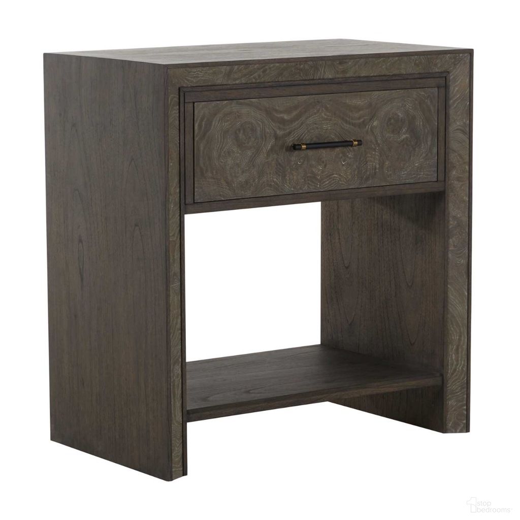 The appearance of Alma Nightstand In Dark Grey designed by Gabby in the transitional interior design. This dark grey piece of furniture was selected by 1StopBedrooms from Alma Collection to add a touch of cosiness and style into your home. Sku: SCH-167055. Material: Mindi Veneer.