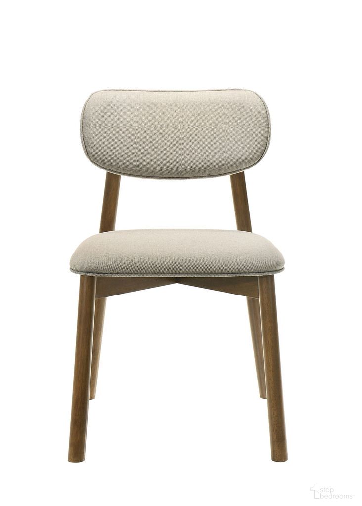 The appearance of Alnwick Side Chair Set of 2 In Walnut and Beige designed by Furniture of America in the modern / contemporary interior design. This walnut and beige piece of furniture was selected by 1StopBedrooms from Alnwick Collection to add a touch of cosiness and style into your home. Sku: FM3217WN-SC-2PK. Material: Rubberwood. Chair Type: Side Chair.