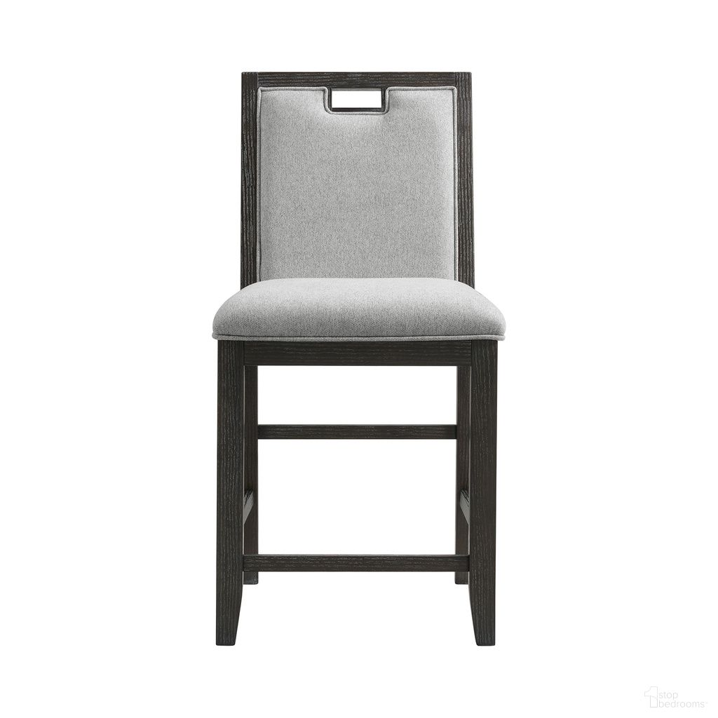 Alodia Counter Chair Set of 2 In Charcoal