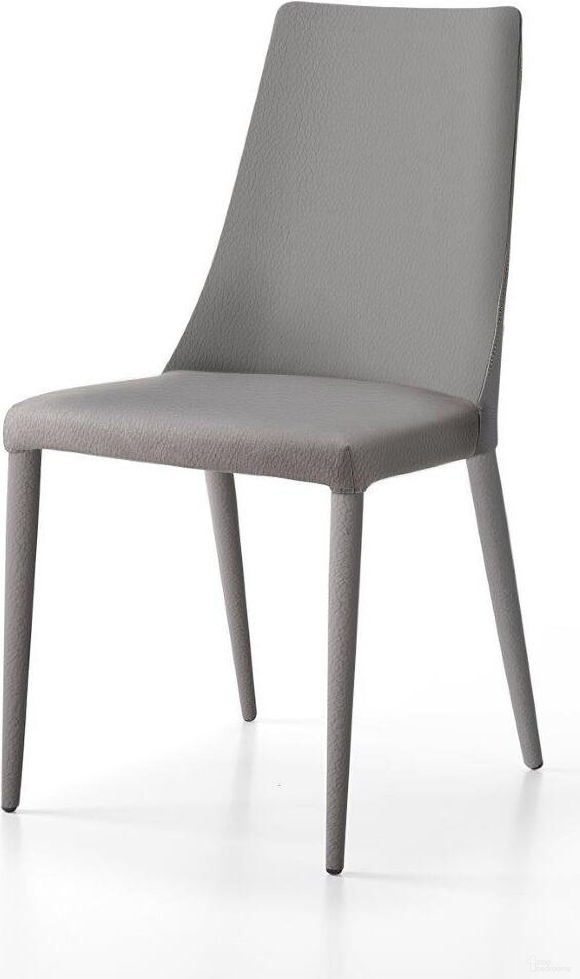 The appearance of Aloe Grey Dining Chair Set Of 2 designed by Bellini Modern Living in the modern / contemporary interior design. This grey piece of furniture was selected by 1StopBedrooms from Aloe Collection to add a touch of cosiness and style into your home. Sku: Aloe GRY. Material: Leather. Chair Type: Side Chair.