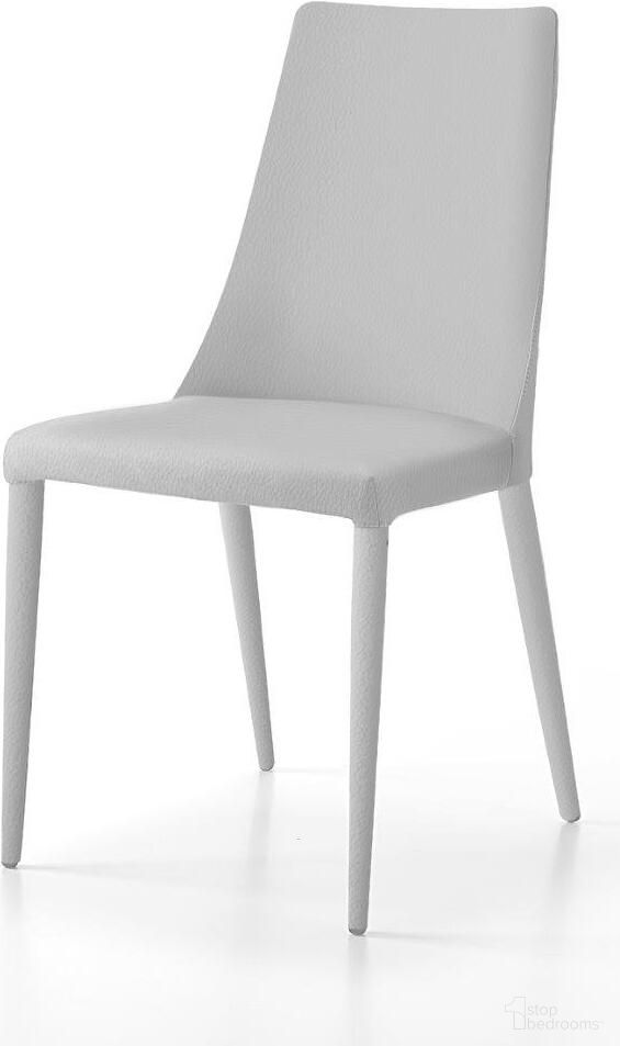 The appearance of Aloe Dining Chair Set of 2 In White designed by Bellini Modern Living in the modern / contemporary interior design. This white piece of furniture  was selected by 1StopBedrooms from Aloe Collection to add a touch of cosiness and style into your home. Sku: Aloe WHT. Material: Wood. Chair Type: Side Chair.