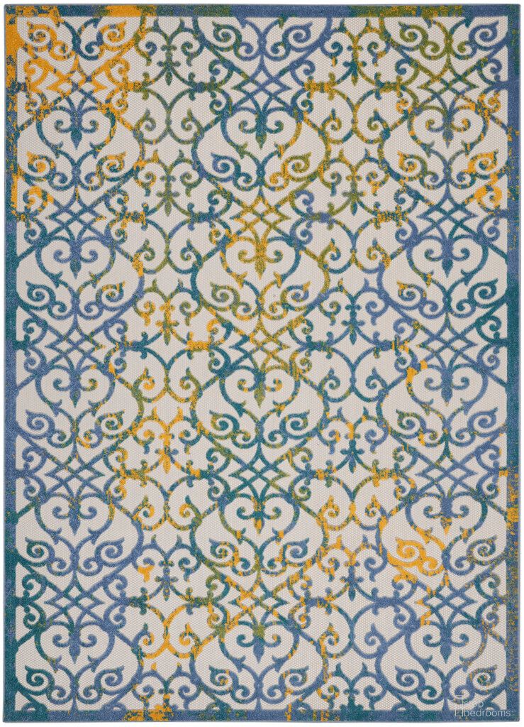 The appearance of Aloha 12' x 15' Rug In Ivory Blue designed by Nourison in the modern / contemporary interior design. This ivory blue piece of furniture was selected by 1StopBedrooms from Aloha Collection to add a touch of cosiness and style into your home. Sku: 99446829740. Material: Polypropylene.
