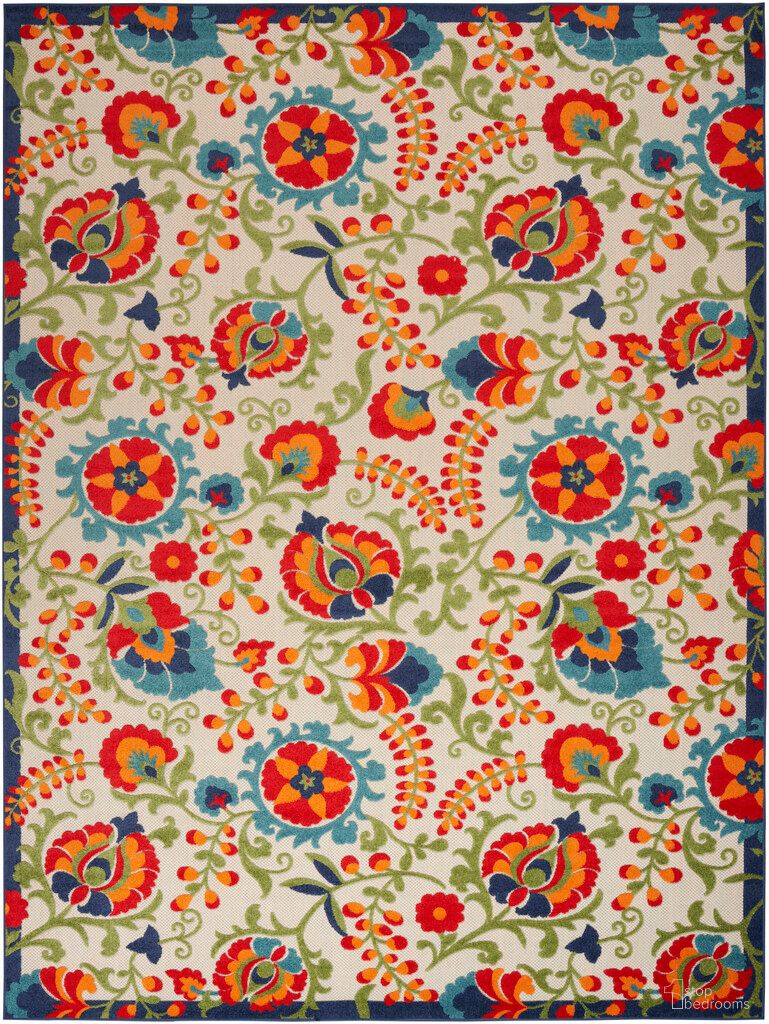 The appearance of Aloha 12' x 15' Farmhouse Rug In Multicolor designed by Nourison in the country / farmhouse interior design. This multicolor piece of furniture was selected by 1StopBedrooms from Aloha Collection to add a touch of cosiness and style into your home. Sku: 99446061379. Material: Polypropylene.