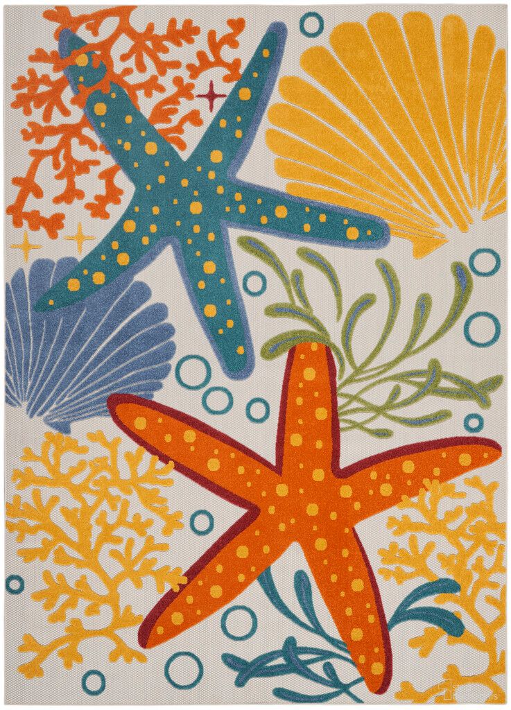 Aloha 12' x 15' Coastal Rug In Multicolor
