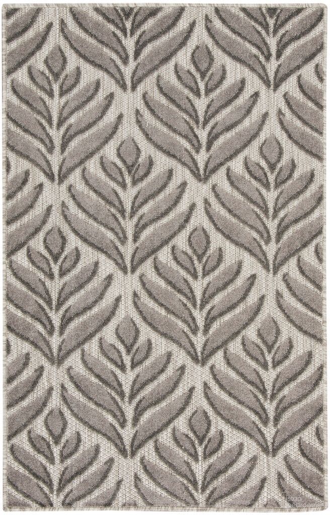 The appearance of Aloha 2'8" x 4' Rug In Charcoal designed by Nourison in the nautical & coastal interior design. This charcoal piece of furniture was selected by 1StopBedrooms from Aloha Collection to add a touch of cosiness and style into your home. Sku: 99446174604. Material: Polypropylene.