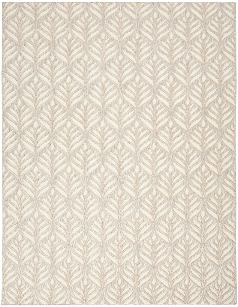 The appearance of Aloha 3'6" x 5'6" Tropical Rug In Ivory Grey designed by Nourison in the nautical & coastal interior design. This ivory grey piece of furniture was selected by 1StopBedrooms from Aloha Collection to add a touch of cosiness and style into your home. Sku: 99446175120. Material: Polypropylene.