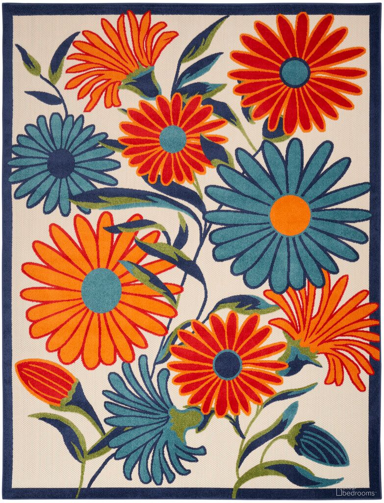 Aloha 6' x 9' Contemporary Rug In Multicolor