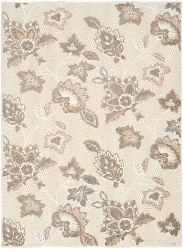 The appearance of Aloha 9' x 12' Farmhouse Rug In Beige designed by Nourison in the country / farmhouse interior design. This beige piece of furniture was selected by 1StopBedrooms from Aloha Collection to add a touch of cosiness and style into your home. Sku: 99446169105. Material: Polypropylene.