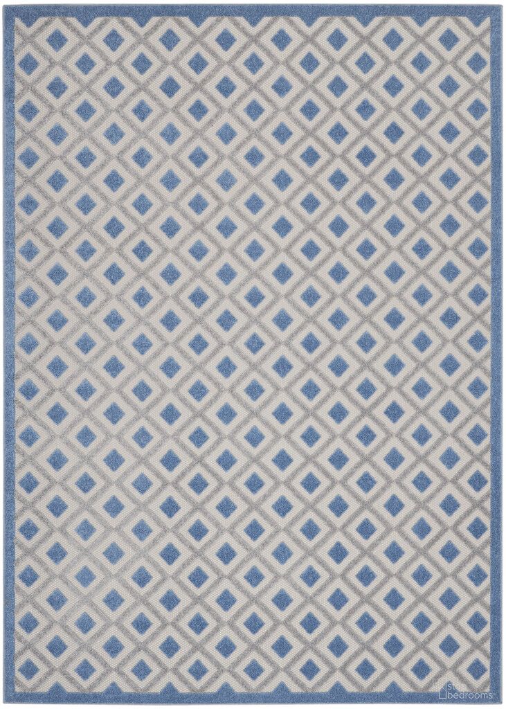 The appearance of Aloha 9' x 12' Modern Rug In Blue Grey designed by Nourison in the modern / contemporary interior design. This blue grey piece of furniture was selected by 1StopBedrooms from Aloha Collection to add a touch of cosiness and style into your home. Sku: 99446829924. Material: Polypropylene.
