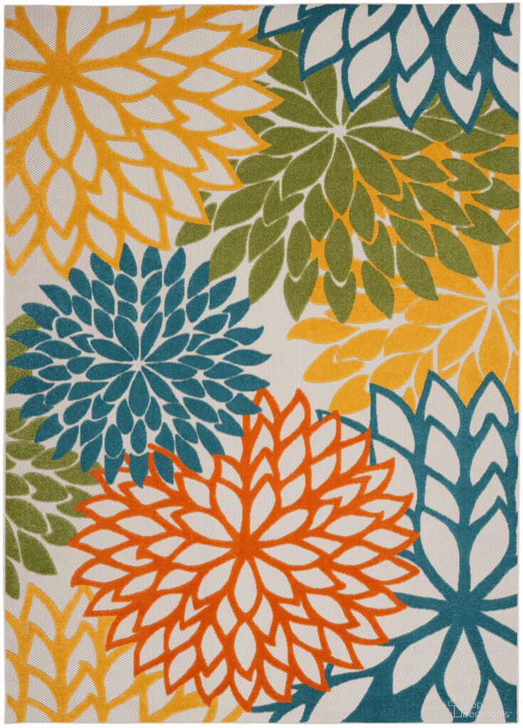 Aloha 9' x 12' Rug In Turquoise