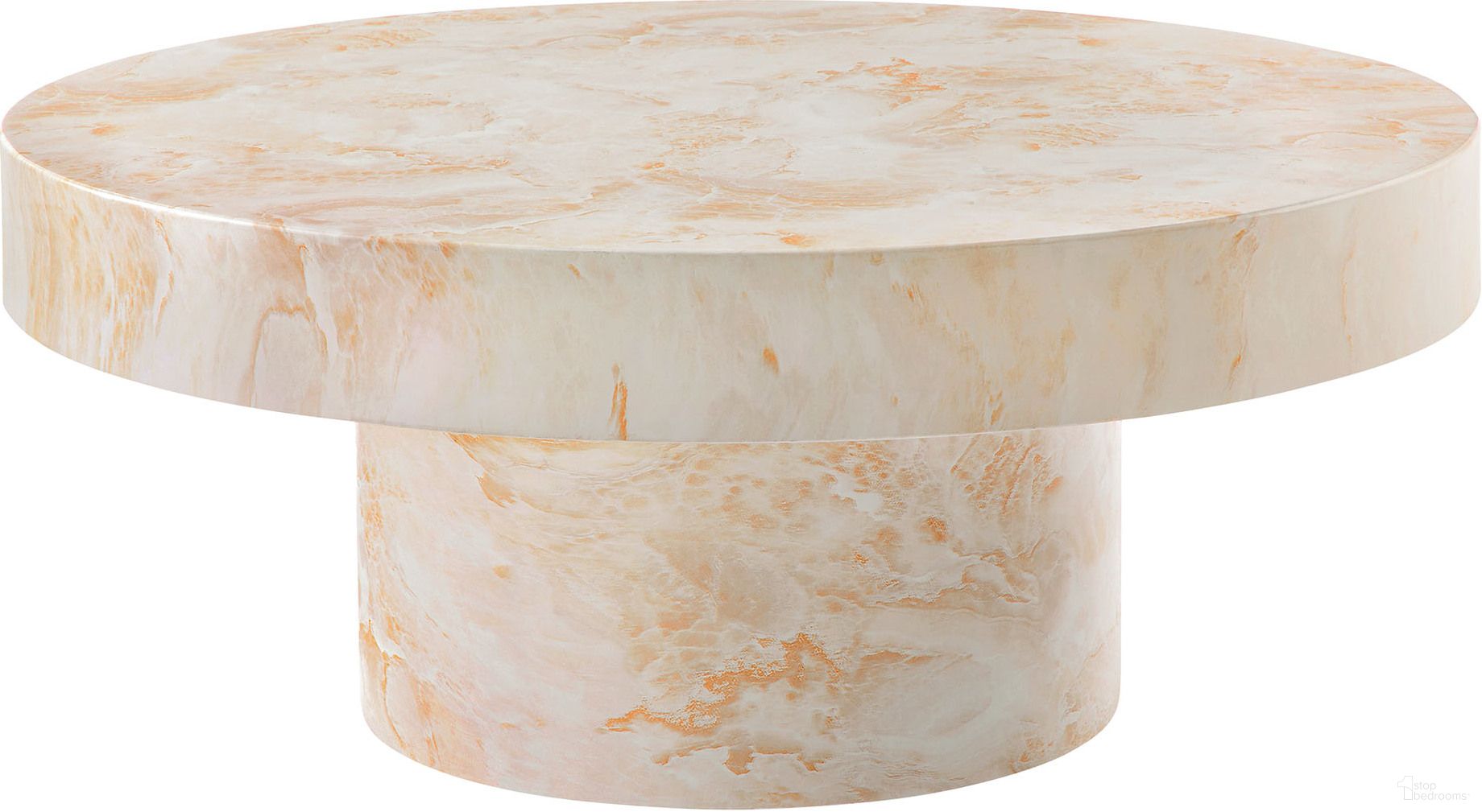 The appearance of Alora Indoor - Outdoor Patio Concrete Round Coffee Table In Honey Onyx designed by Modway in the modern / contemporary interior design. This honey onyx piece of furniture was selected by 1StopBedrooms from Alora Collection to add a touch of cosiness and style into your home. Sku: EEI-7091-HYX. Table Top Shape: Round. Material: Concrete.
