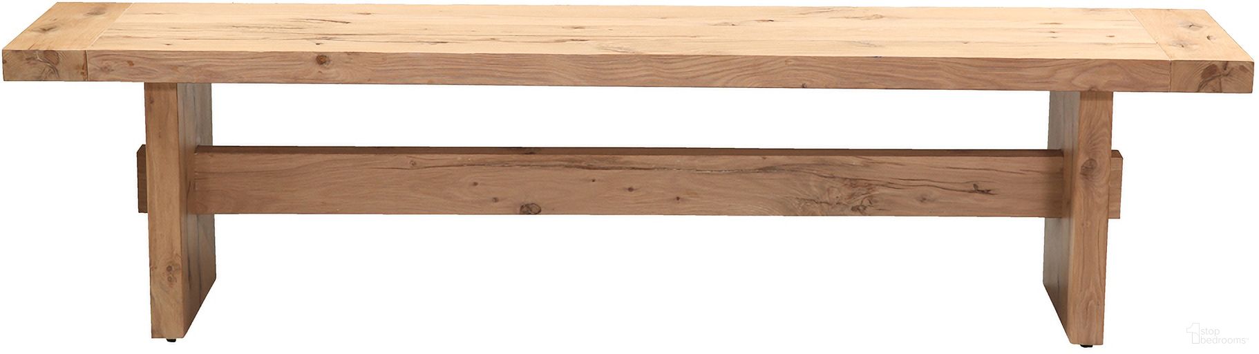The appearance of Alpine 74 Inch Bench In Distressed Oak designed by Home Trends and Design in the modern / contemporary interior design. This distressed oak piece of furniture was selected by 1StopBedrooms from Alpine Collection to add a touch of cosiness and style into your home. Sku: ZWALPBN74DO. Material: Oak Wood.