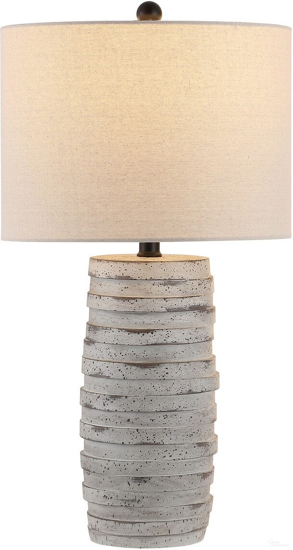 Alron Table Lamp in Antique Grey