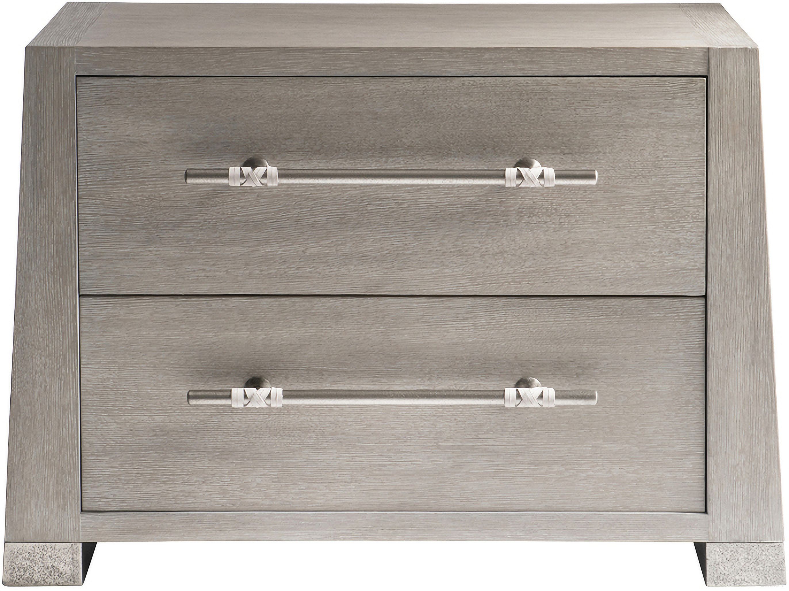 The appearance of Alta Nightstand designed by Bernhardt in the modern / contemporary interior design. This bluff/graphite piece of furniture was selected by 1StopBedrooms from Alta Collection to add a touch of cosiness and style into your home. Sku: 321232. Material: Wood.