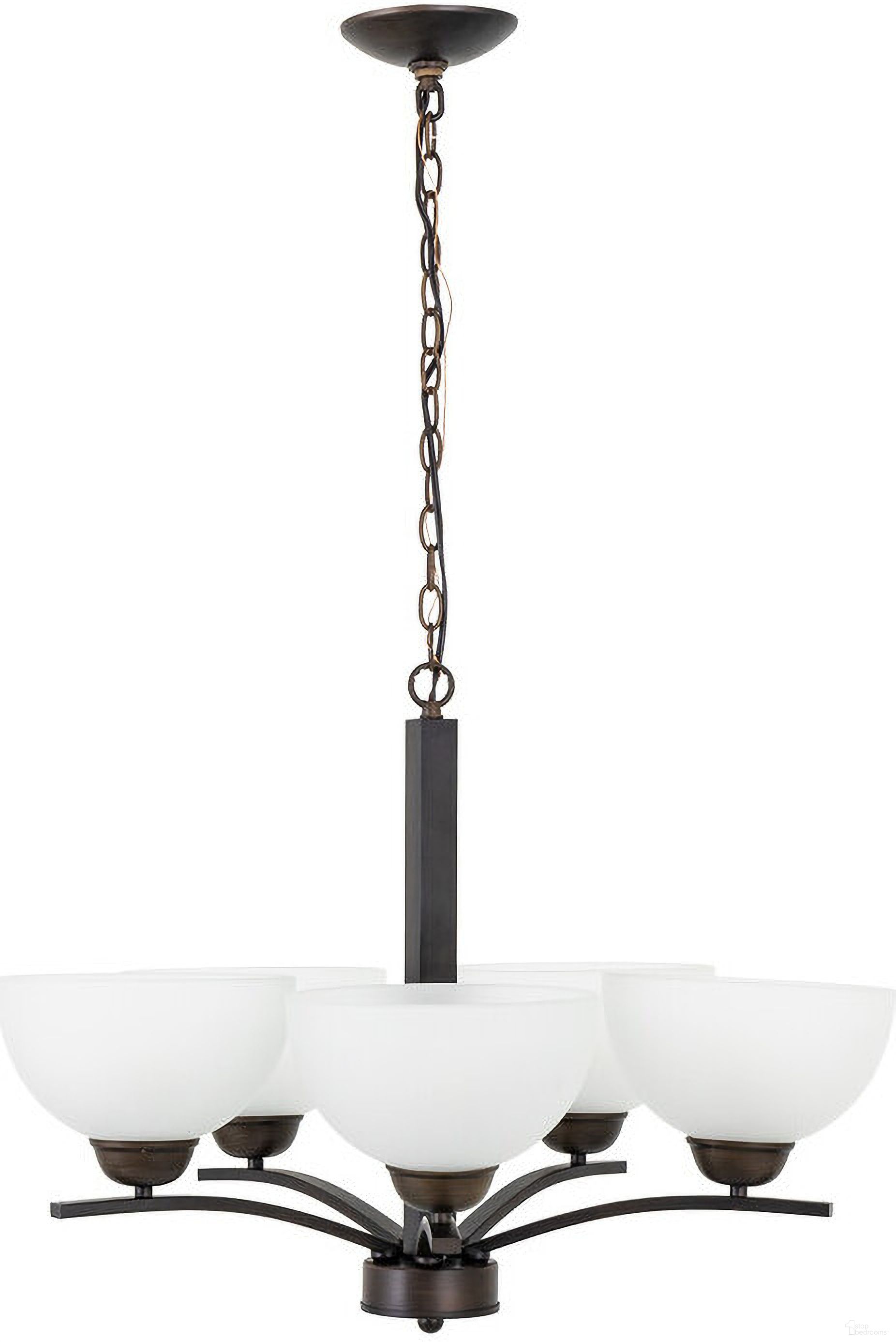 Alta Peak Collection Five Light Chandelier In Coffee