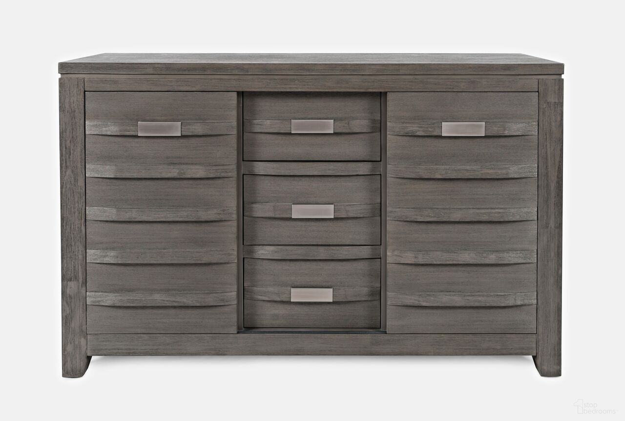 The appearance of Altamonte 54 Inch Server with Sliding Doors In Brushed Grey designed by Jofran in the modern / contemporary interior design. This brushed grey piece of furniture was selected by 1StopBedrooms from Altamonte Collection to add a touch of cosiness and style into your home. Sku: 1855-54. Material: Acacia.